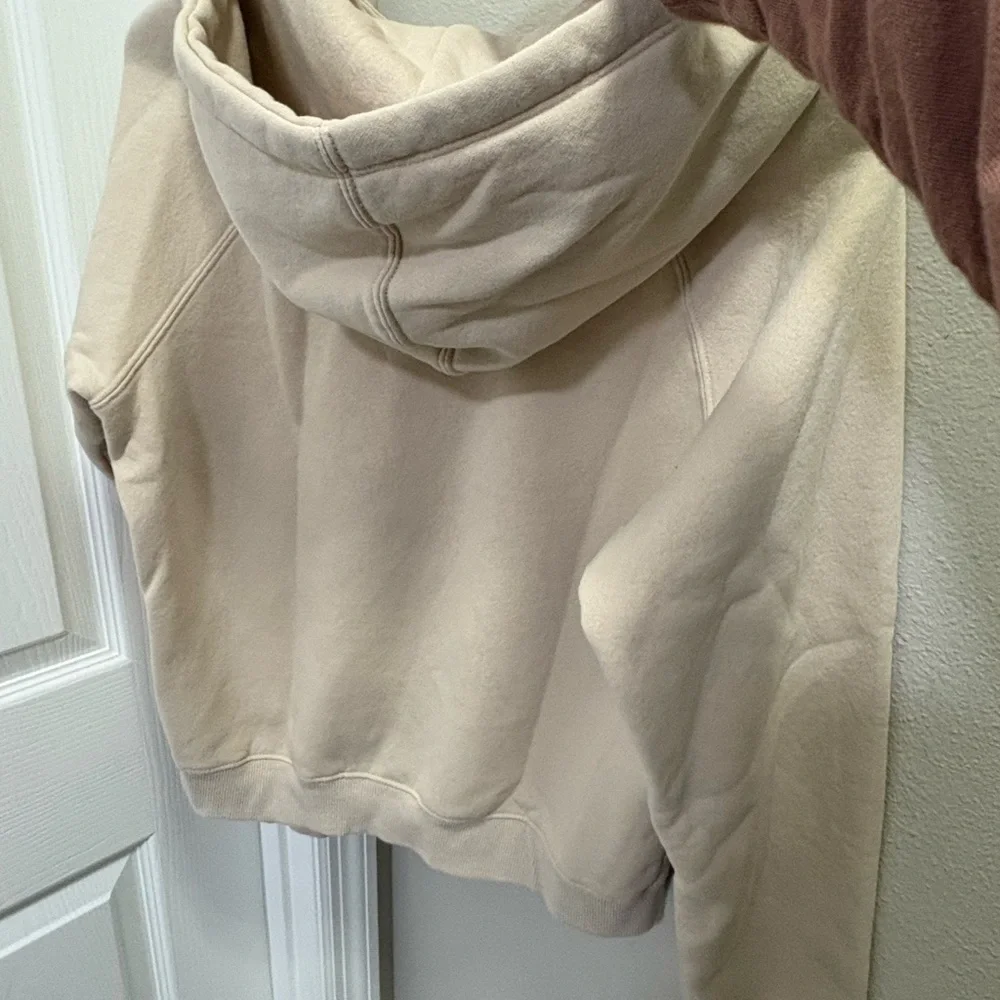 Volcom Women's Juniors Truly Stokin Stone Resort Print Hooded Sweatshirt Bone - Picture 4 of 5